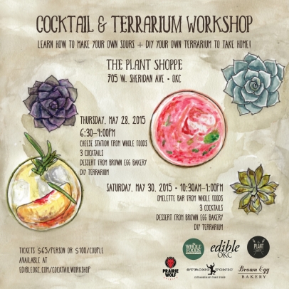 Edible OKC Cocktail & Terrarium Workshop